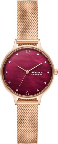 ساعة Skagen Anita Women's Watch مع سوار من الفولاذ المقاوم للصدأ أو شبكة أو فرقة جلدية in Kuwait