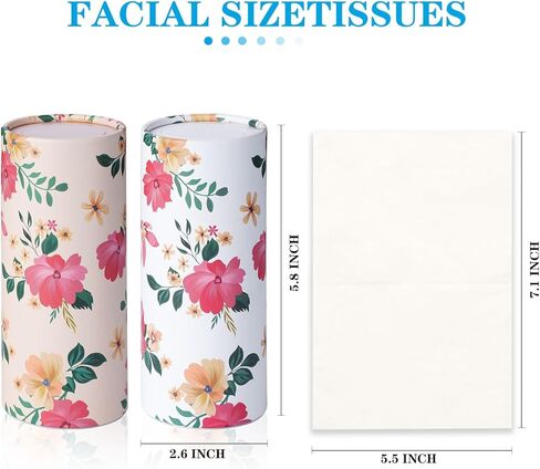 حامل أنسجة السيارات 4 حزمة مع أنسجة الوجه أنابيب السفر أنابيب مربع الحاوية ملائمة لنسجة كوب السيارة أسطوانة الجيل الثالث in Kuwait