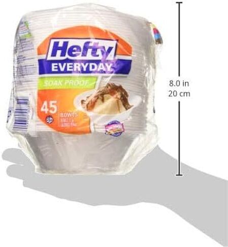 أطباق إفري داي الإسفنجية المضادة للانتقاع بيضاء اللون, 12 Ounce, , 50 Count, , in Kuwait