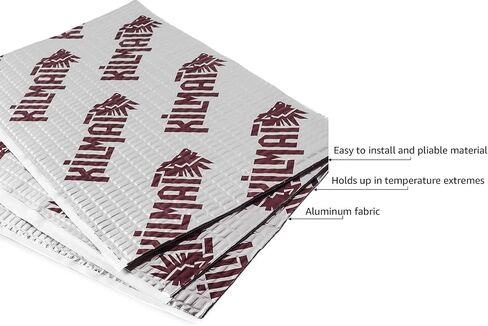 KILMAT 80 mil 36 sqft Car Sound Deadening Mat, Butyl Automotive Sound Deadener, Audio Noise Insulation and dampening in Saudi Arabia
