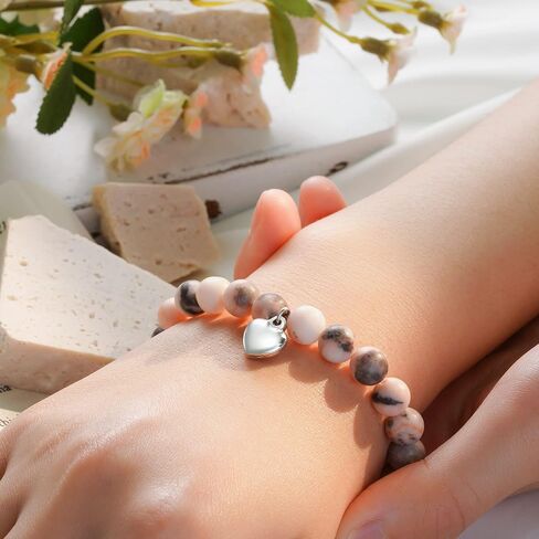 HGDEER 5th 8th College High School Graduation Day Gifts for Her Natural Stone Bracelet to Women Gifts for Sister Friend Daughter Granddaughter Niece in Saudi Arabia