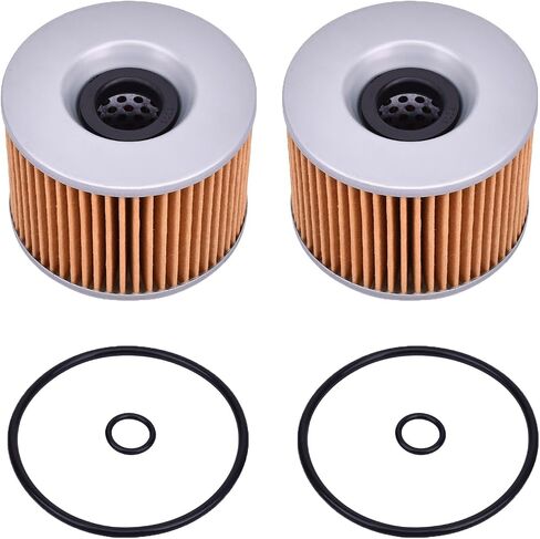 Oil Filter for KAWASAKI Ninja 250R 1986-2012, ZRX1200 R 2001-2006 for honda GL1200 Gold -Wing 1984-1990 Night-hawk 550 650 CB550SC CB650SC CB350F CB400F CB500 CB550 CB650 CB750 KN-401 HF401 in Saudi Arabia