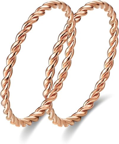 Liu Jun Copper Tensor Ring for Women ، Tensor Pure Tensor Solid Twisted Rings Health Rings مجموعة للنساء موضة هدايا مجوهرات الطاقة in Kuwait