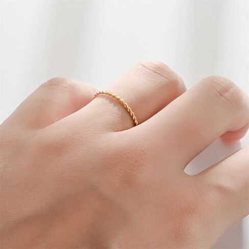 Liu Jun Copper Tensor Ring for Women ، Tensor Pure Tensor Solid Twisted Rings Health Rings مجموعة للنساء موضة هدايا مجوهرات الطاقة in Kuwait