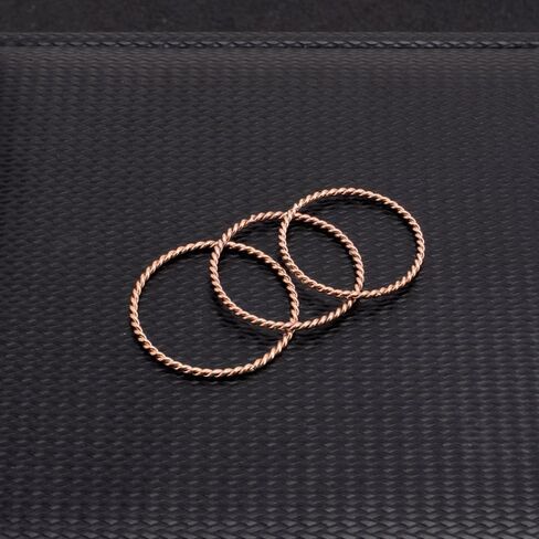 Liu Jun Copper Tensor Ring for Women ، Tensor Pure Tensor Solid Twisted Rings Health Rings مجموعة للنساء موضة هدايا مجوهرات الطاقة in Kuwait