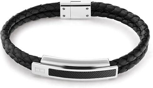 سوار جلدي من الالياف الكربونية للرجال من تومي هيلفجر، اللون: أزرق- الموديل: 2790356)، مقاس قياسي، ستانلس ستيل، بدون احجار كريمة, standard, ستانلس ستيل, بدون أحجار كريمة in Kuwait