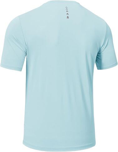 BGOWATU Men's Workout Shirts Quick Dry Athletic Gym T-Shirts Breathable Short Sleeve Sports Performance Tee Tops in Saudi Arabia
