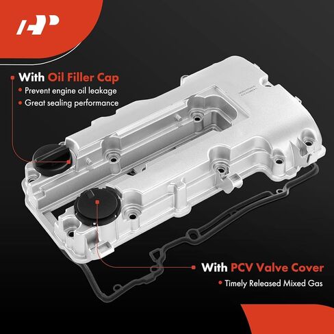 A-Premium Engine Valve Cover, with Gasket & Oil Filler Cap, Compatible with 2011-2021, Chevy Cruze Sonic Trax Volt, Buick Encore, Cadillac ELR, 1.4L Turbo Gas, Replace # 55573746 25198498 264-968 in Saudi Arabia
