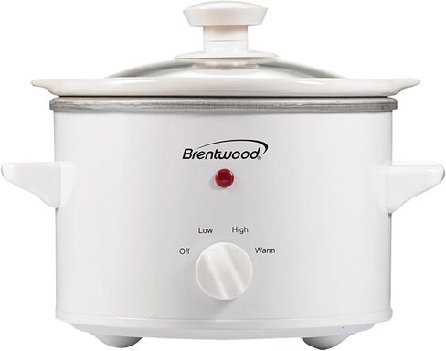 Brentwood Slow Cooker, 1.5 Quart, White in Saudi Arabia