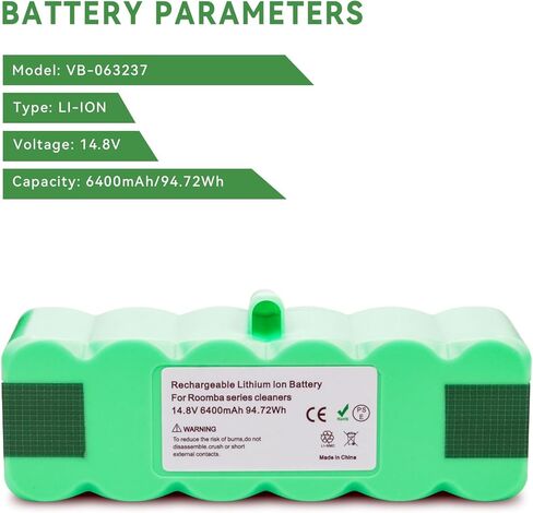 3300mAh 4376392 بطارية ل اي روبوت رومبا 600 614 615 620 640 652 660 665 670 675 677 680 685 690 695 696 700 760 770 780 790 800 801 805 850 860 870 877 890 891 895 896 900 960 965 980 985 14.4V 48Wh in Kuwait