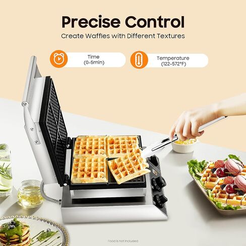 Commercial Corn Dog Waffle Maker 5 Piece Hot Dog Cheese Stick Press Iron,Temperature Controlled,Stainless Steel Waffle Bread Maker For Corn Dogs,Cheese Sticks,Cakes,Sausage Rolls,110V in Kuwait