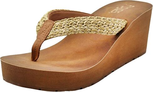 Flojos Women's Flip Flop Wedge Sandal in Saudi Arabia