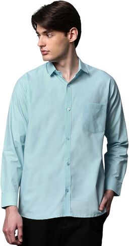 Men's Cotton Oxford Cotton Button-Down Shirt, Long Sleeve, Regular Fit in Kuwait