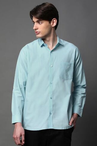 Men's Cotton Oxford Cotton Button-Down Shirt, Long Sleeve, Regular Fit in Kuwait