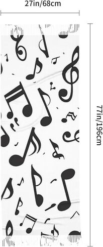 Lightweight Scarves Retro Piano Keys Music Fashion Scarf for Women Warm Soft Winter in Saudi Arabia