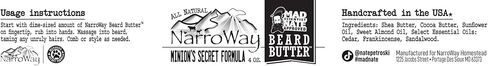 Narroway All Natural Beard Butter 4 oz Jar (Fresh Roast Coffee) in Saudi Arabia