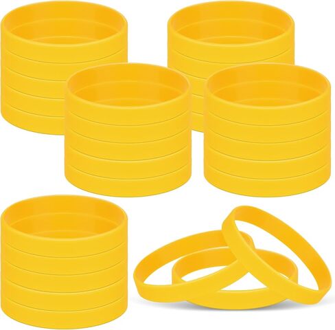 24 Pieces Silicone Bracelets 12 Colors/Black/Yellow/Orange/Bule/Purple/Green, Rubber Wrist Bands for Even in Kuwait
