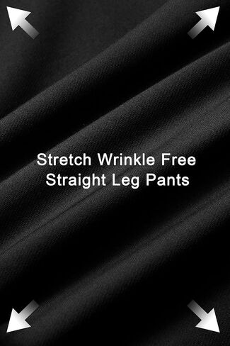 Arach & Cloz 2025 Women's Stretch Wrinkle Free Wide Leg Sonters غير رسمية مرنة مرنة بخصر بخصرها مع جيوب in Saudi Arabia