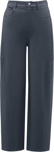 Arach&Cloz 2025 Women's Stretch Wrinkle Free Wide Leg Trousers Casual High Elastic Waisted Loose Palazzo Pants with Pockets in Saudi Arabia