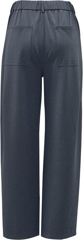 Arach&Cloz 2025 Women's Stretch Wrinkle Free Wide Leg Trousers Casual High Elastic Waisted Loose Palazzo Pants with Pockets in Saudi Arabia
