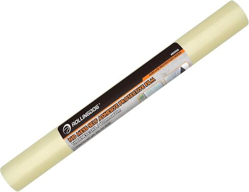 ROLLINGDOG Window Protection Film - Self Adhesive Protective Glass Film 10.63 inch x 100 feet for Smooth Surfaces Such as Glass, Windows, etc. in Kuwait