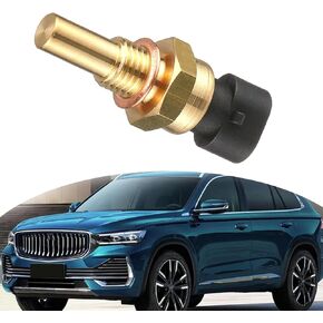 Engine Coolant Temperature Sensor, Plug and Play Coolant Sensor Replacement OEM# 213-4514 213-4333, Compatible with Chevy GMC and More Models (Gold)