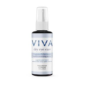 VIVA Hypochlorous Acid Eyelid Cleansing Spray | Cleans Allergens, Dirt, Oils, Makeup from Eyelids and Lashes | 2.2 fl oz (65ml)