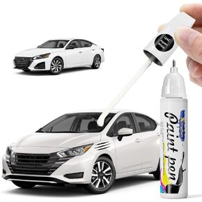 Qab Pearl White Tricoat تلمس الطلاء المتوافق مع Nissan ، وإصلاح طلاء Car Diy ، وإصلاح سريع وسهل إصلاح خدش السيارات لـ Rogue/Sentra/Altima/Frontier/Pathfinder/Verta/Titan