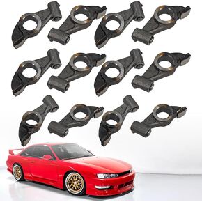 12PCS Rocker Arm Set Fits for Nissan KA24E 2.4L1989-1997, Fits for Nissan 240SX Stanza1989-1990 Axxess1989-1995 2.4L, Fits for Nissan Pickup 2.4L 1990-1997 1325740F06 1325740F07 1325740F16 1325740F17