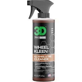 3D Wheel Kleen - High-Foaming Wheel & Tire Cleaner, Removes Brake Dust, Road Grime & Grease, Safe for All Factory Wheels & Calipers, Professional-Grade, 16oz