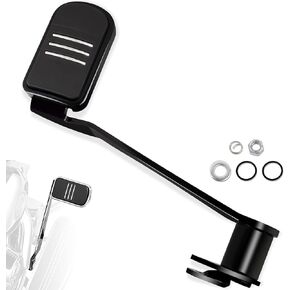 WOWTK Rear Brake Lever w/Brake Pedal Pads for Harley 2014-2025 Touring and Trike,for CVO Road Glide Road King Electra Glide Road King Street Glide,Black