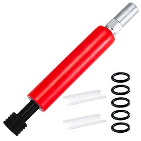 Grease Fitting Cleaning Tool,Grease Zerk Cleaner,Zerk Fitting Cleaning Tool,Grease Fitting Rejuvenator, Cleans and Rinse Off Old Dried Grease from Fittings, Shafts, Pins, Bushings, and Joints (Red)