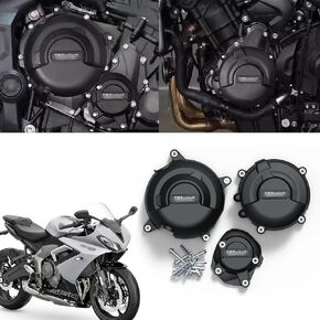 Day.Tona 660 2024 2025 Engine Protection Cover Motorcycle Engine Guard Black Front