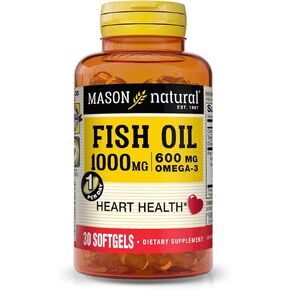 زيت السمك 1000mg Super Omega-3 ، 30 دورة ناعمة