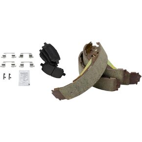 TRQ Brake Pads Ceramic متوافقة مع 2009-2010 Chevrolet Cobalt 2009 Pontiac G5
