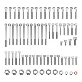 Engine Bolts Screw Kit Set Stainless Steel Compatible with Honda Sportrax 450 TRX450R 2x4 2004 2005, Total 74PCS