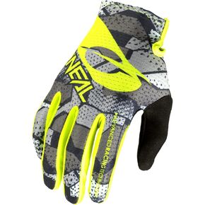 O'NEAL Matrix Camo Glove, Gray/Yellow 11