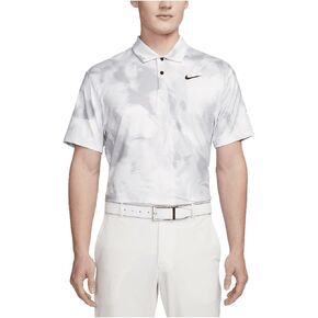Nike Tour Men Men Golf Golf Golf Polo (White/Black ، FD5935-100) حجم كبير