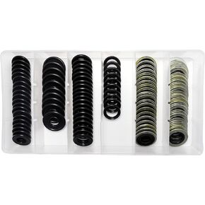 100pcs 6 أحجام أحجام زيت زيت الكثافة ، مجموعات تشكيلات الغسالة تحل محل 097-836CD ، F5TZ-6734-BA ، 097-119 ، 097-115 ، 097-139 ، 097-146 ، 097-021 ، 097-025 FIT M12 ، M14 ، 1/2 ، M12 ، M12