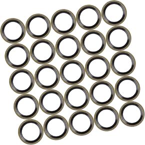 25pcs M12 نغمة برونزية محرك محرك زيت زيت سحق جثب غسالة غسالة مسطح مسطح
