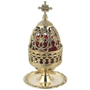 Greek Christian Orthodox Vigil Lamp (83 B)