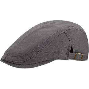 CHIC DIARY Men Flat Cap Ivy Gatsby Cabbie Hats Cotton Irish Hunting Hat Newsboy Adjustable Driving Hat for Women