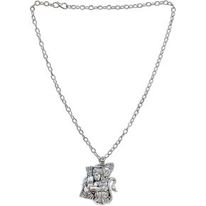 Spiritual Ram Religious Temple Ram Hindu God Jewelry Locket with Chain Pendant Necklace for Men Women