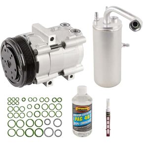 ضاغط AC ومجموعة AC/C لـ Ford F250 F350 F-250 F-350 Super Duty 5.4L V8 6.8L V10 GAS 2002 2003 2004 2006 2007-Buyautoparts 60-80246RK NEW