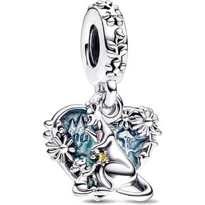 925 Sterling Silver Heart Family Friendship Charm Forever Love For Dad Mom Sister Daughter Grandma Nan Fit Women Blacelet Necklace