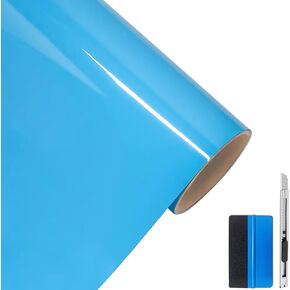 LZlrun Ultra Gloss Premium Vinyl Car Wrap Film Piano Black (Black ، 1ft × 5ft)