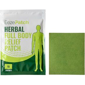 MAX Herbal Full Body Relief Patches (10 Count, Rectangular Shape) – Natural Joint Support for Discomfort, Mobility & Flexibility – Easy-to-Apply Patches for Soothing Relief