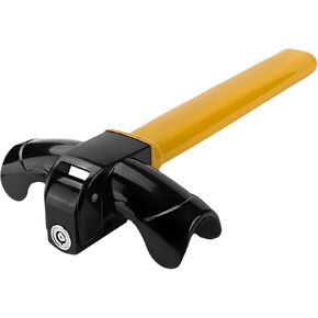 Car Steering Wheel Lock, Anti-Theft Security Rotary Steering Wheel Lock with 2 Keys, Universal Heavy Duty Steering Wheel Locking Device for Truck Van SUV, Car Accessories