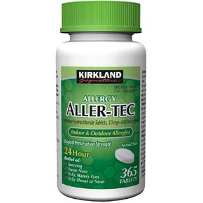 أقراص Kirkland Signature Aller -Tec 10mg - 365 ct - 3 pk
