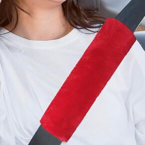 2PCS Car Seat Belt Pads Shoulder Cover, Soft Plush Auto Seat Belt Pad for Protecting Neck and Shoulder, Universal Car Shoulder Strap Cushion Protector for Adults Kids Women Men (Blue Gray)